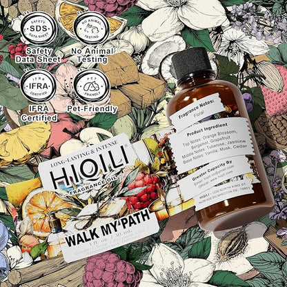HIQILI Walk My Path Fragrance Oil for Home Diffuser, Inspired by Gi.o M.Way, Scented Soap, Candle Making, DIY Body Lotion & Scrub - 1 Fl Oz