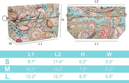 Vercord Handbag Purse Tote Pocketbook Organizer Insert Zipper Closure 11 Pockets 3 Sizes Many Colors