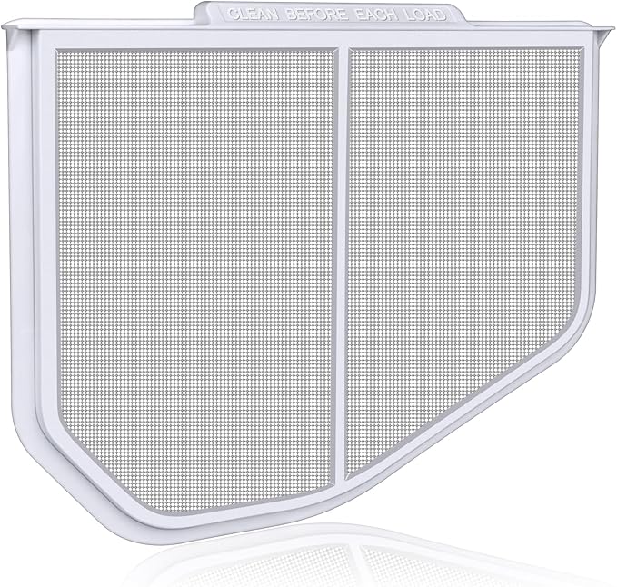 W10120998 Lint Filter Replacement for Kenmore Maytag Whirlpool Dryers, Upgraded Stainless Steel Mesh Screen, Ultra Durable Lint Trap, Filter Size 12.1 * 10.6 * 0.8 inch (30.7 * 27.0 * 2.0 cm)