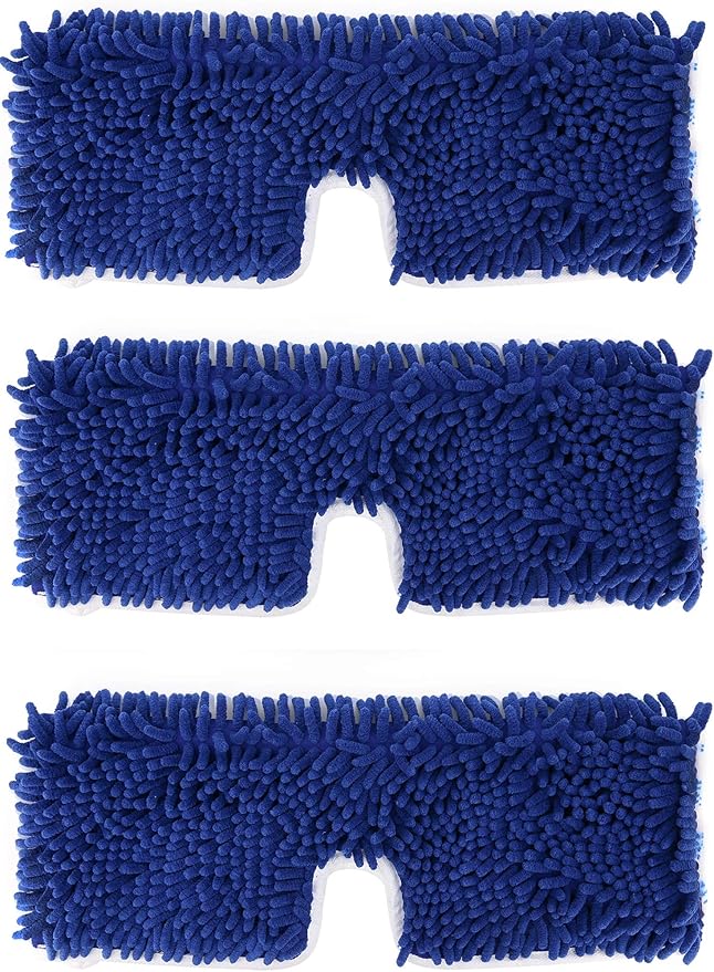 Tidy Monster 3 Pack Mop Refills Compatible with O-Ceda Dua-Action Microfiber Mop, Replacement Mop Heads for Dry/Wet Use, Machine Washable Double Sided All Surface Cleaning