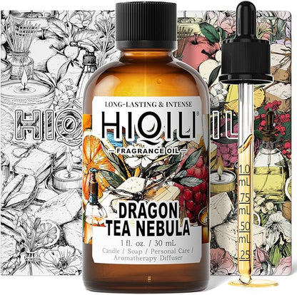 HIQILI Dragon Tea Nebula Fragrance Oil for DIY, Hotel Scents for Essential Oil Diffuser, A Clean Yulong Tea Aroma - 1 Fl Oz