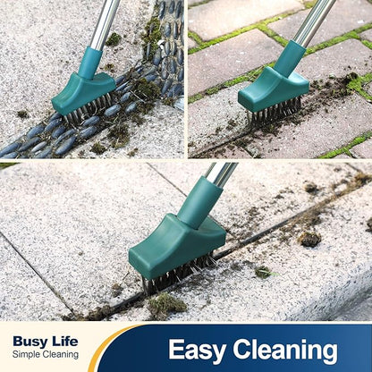 Yocada Moss Remover - Crevice Cleaning Tool, Moss Brush, Wire Metal Brush, Deck Cleaner, Crack & Patio Remover for Pavement, Sidewalk, Patio Stone, Driveway, Deck - 59.8'