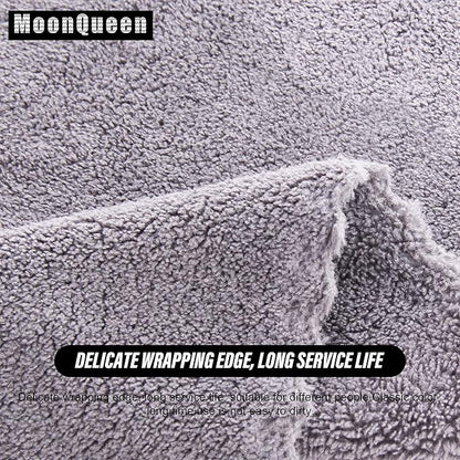 MOONQUEEN Ultra Soft Premium Washcloths Set - 12 x 12 inches - 24 Pack - Quick Drying - Highly Absorbent Coral Velvet Bathroom Wash Clothes - Use as Bath, Spa, Facial, Fingertip Towel (Light Grey)