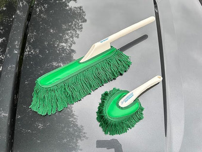 California Car Duster Detailing Combo with Plastic Handle and Green Mop 62455