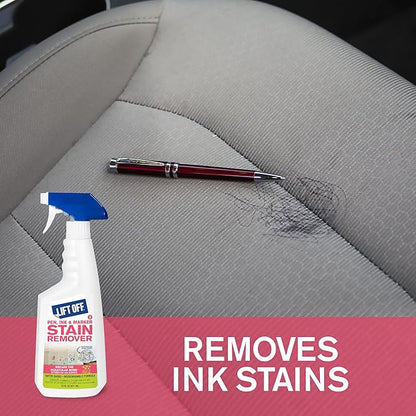 Motsenbocker's Lift Off 40901 Pen, Ink & Marker Stain Remover – Removes Nail Polish, Makeup, and Dyes From Walls, Countertops, Tile, and More, Pre-Wash Laundry Treatment – 22 fl oz
