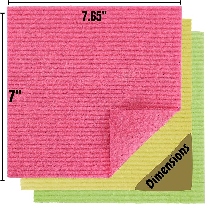 Mr. Pen Dish Cloths, 6 pcs, Reusable Paper Towels, Absorbent Kitchen Towels, Dishcloths for Kitchen, Cellulose and Cotton