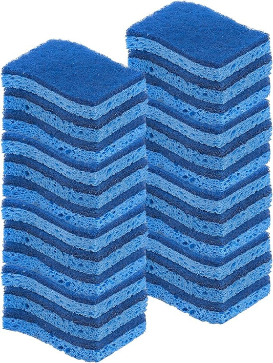 Kitchen Sponges for Washing Dishes, Non-Scratch Cellulose Dish Scrub Sponges, Cleaning Sponges for Household Use, Safe Cleaning Products, Kitchen Sponges Pack of 24, by Superio