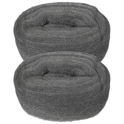 BESTonZON 2 Rolls #0000 Ultra Fine Steel Wool Pads, Flexible Wire Mesh Cleaning and Polishing Tool for Wood, Metal Surfaces, Rust Removal and Buffing, Reusable Abrasive Fabric for Industrial