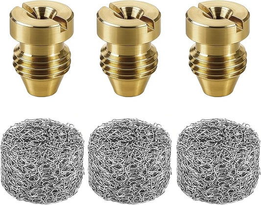 3 Pieces 1.1 mm Foam Cannon Orifice Nozzle and 3 Pieces Foam Maker, Universal Thread Tips for Snow Foam Lance