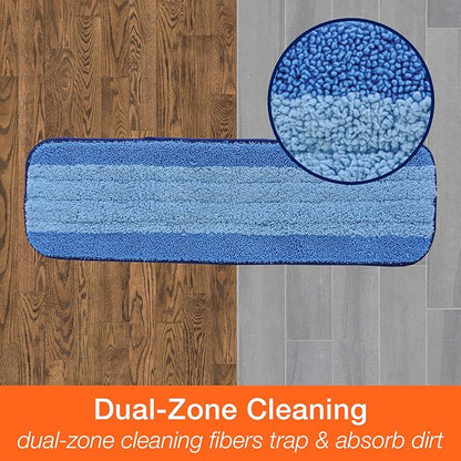 Bona Multi-Surface Floor Premium Spray Mop & Microfiber Cleaning Pad & Multi-Surface Floor Cleaner Refill - 128 fl oz - Residue-Free Floor Cleaning Solution