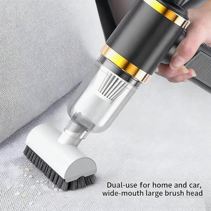 Car Vacuum Portable Cordless,Car Vacuum Cleaner high Power, Home Handheld Vacuum 30Mins with Battery,Portable Vacuum Cordless 5000mAh,Small Vacuum for Car, Home, Pet Cleaning,Office.(Orange)
