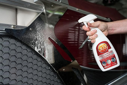 303 Products Marine Multi-Surface Cleaner, Boat Cleaner Spray for Vinyl, Canvas & Upholstery – Removes Dirt & Grime, Sunbrella Recommended, 32 oz