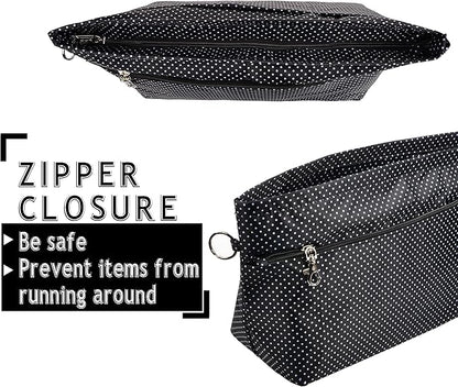 Vercord Handbag Purse Tote Pocketbook Organizer Insert Zipper Closure 11 Pockets 3 Sizes Many Colors