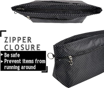 Vercord Handbag Purse Tote Pocketbook Organizer Insert Zipper Closure 11 Pockets 3 Sizes Many Colors