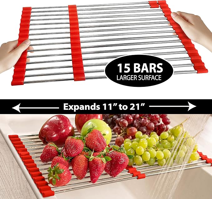 Total Rack Multifunctional Kitchen Rack, Expands 10in.–21in., Model# 73113