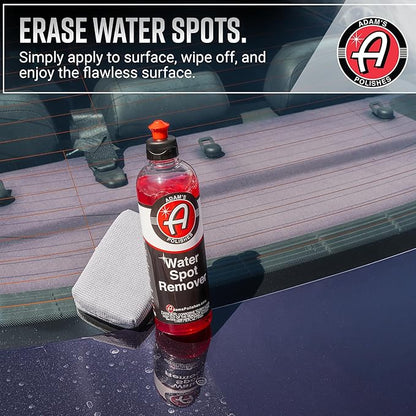 Adam's Water Spot Remover - Hard Water Stain Remover for Glass, Shower Doors, Paint, Windows, Car Detailing, Calcium, Magnesium & Soap Scum Remover