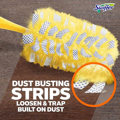 Swiffer Pet Heavy Duty Dusters Refills, Multisurface 360 Dusters with Febreze Odor Defense, 11 Count (Pack of 3)