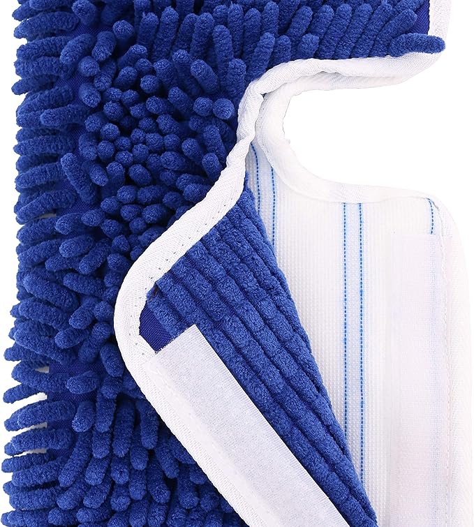 Tidy Monster 3 Pack Mop Refills Compatible with O-Ceda Dua-Action Microfiber Mop, Replacement Mop Heads for Dry/Wet Use, Machine Washable Double Sided All Surface Cleaning
