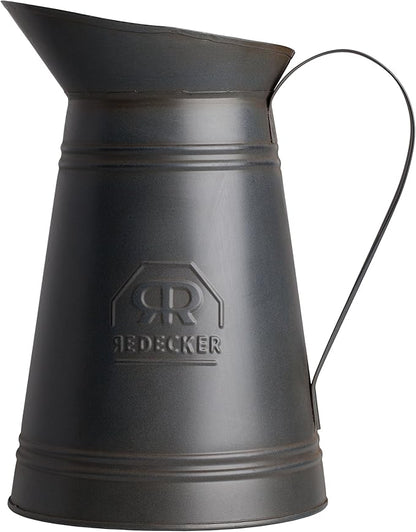 REDECKER Nylon Toilet Brush with Dark Coated Metal Holder, Oiled Thermowood Handle, Replaceable Head, Vintage Design, Made in Germany