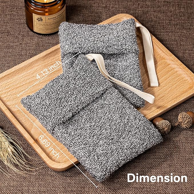 Yiclick Soap Bag 2 Pack, Bar Soap Pouch, Soap Saver Bag, Exfoliating Mesh Soap Bag for Shower, Soap Bags for Soap Bars, Soap Bar Loofah Pouch, Soap Travel Case Dishes Box Container for Men Women