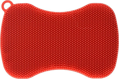 Kuhn Rikon Stay Clean Silicone Scrubber, Red