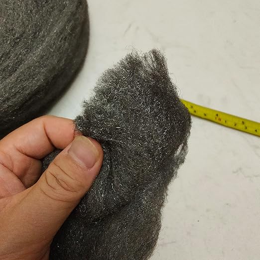 Grade #0000 Steel Wool 22FT Roll for Cleaning, Remove Rust, Buffing Wood and Metal Finishes, Fill Fabric DIY Kit (1 Roll)