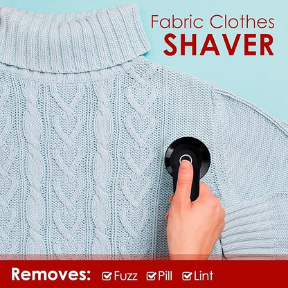 Rubberized Fabric Shaver - Black