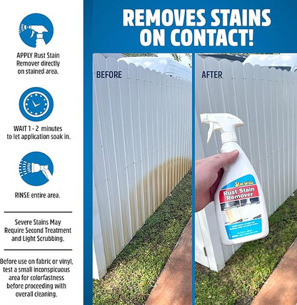 Star brite Rust Stain Remover - Easily Clean Corrosion Stains Off Fiberglass, Vinyl, Metal & Painted Surfaces, 128 oz - 1 Gallon