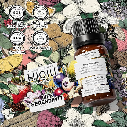 HIQILI Life Serendipity Diffuser Oil for Home Diffusers, Inspired by Chane. Chance, DIY Women Perfume, Room Sprays, Long Lasting - 0.34 Fl Oz