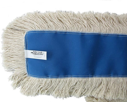 48" Industrial Strength Washable Cotton Dust Mop Refill Replacement Head for Home & Commercial Use for 48 Inch Frame Cleans Hardwood Laminate Concrete or Other Floor Systems