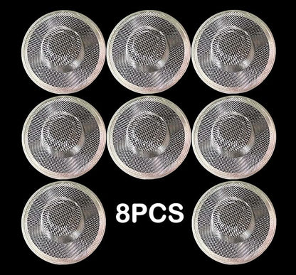 8PCS Metal Mesh Kitchen Sink Strainer, 4.41" Stainless Steel Slop Basket Filter Trap, Mesh Sink Drain Strainer Kitchen, Hair Basket Drain - Fits Most Kitchen Bathroom Sinks Shower Floor Drain