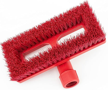 SPARTA 3638831EC05 Polyester Rectangle Scrub Brush, Floor Brush, Cleaning Brush With Swivel Head For Cleaning, 8 Inches, Red