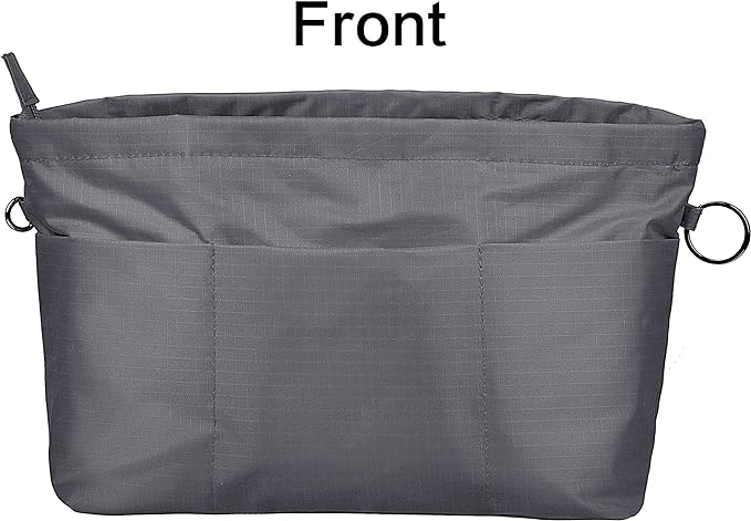 Vercord Handbag Purse Tote Pocketbook Organizer Insert Zipper Closure 11 Pockets 3 Sizes Many Colors