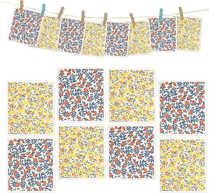 YoulerTex Swedish Dishcloths Dish Towels Set: 6 Packs Cellulose Sponge Cloths Reusable Cleaning Cloths for Kitchen Absorbent Reusable Paper Towels Dish Cloth Non-Scratch No Odor (8 Pcs Fruit)