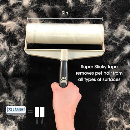 Spotty Supersize Extra Sticky, Adhesive Lint Roller Refill, Pet Cat & Dog Hair Remover for Clothes and Furniture, 60 Sheet ct (Pack of 6)