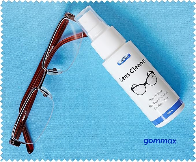 Lens Cleaner Kit with Glasses Cleaning Cloth, Eyeglass Cleaner Spray, Glasses Cleaner Kit, Safe for Coated Lenses, Sunglasses Cleaning Solution 1.7 fl oz