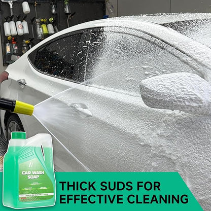 M MINGLE Pressure Washer Gun with Foam Cannon, 64 Fl Oz Car Wash Soap & 5 Power Washer Nozzle Tips, Car Wash Foam Gun for Car Washing, Patio Cleaning