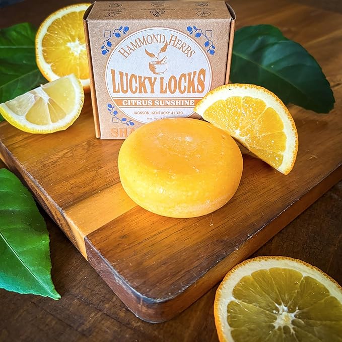 Lucky Locks | Citrus Sunshine | Natural Shampoo Bar | Zero Waste Hair Care | Sulfate Free