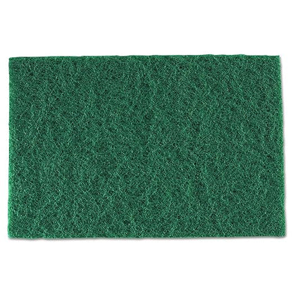 Royal S960 Medium-Duty Scouring Pad, 6 x 9, Green (Case of 60)