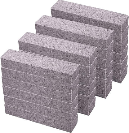Chinco 24 Packs Pumice Stick for Cheaning, Pumice Scouring Stone Pad Removing Stain Grime Without Leaving Scratches for Kitchen Oven Stove Home Bathroom Toilet Pool House Cleaning Supplies