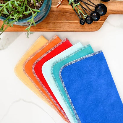 Marley's Monsters UNpaper Towels - 12 Count roll, Reusable Paper Towels Paperless, Cotton, Tree Free (Sunset)