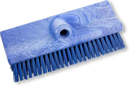 SPARTA 40423EC14 Plastic Floor Scrub Brush, Wall Brush, Equipment Brush With Nonabsorbent Bristles For Industrial Kitchens, Hospitals, Commercial Cleaning, 10 Inches, Blue