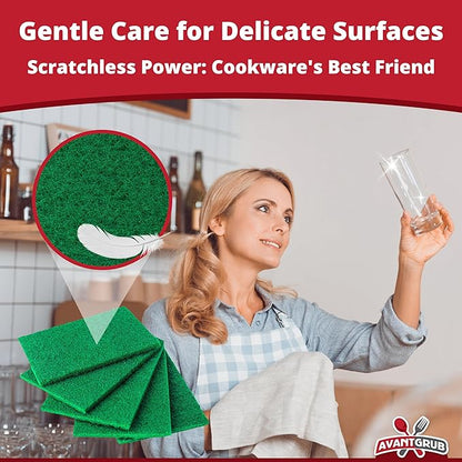 Heavy-Duty Scour Pad 60 Pack: High Abrasive Rating for Intense Scrubbing. 3.5 x 6. Best Used for Baked-On Messes. Restaurant & Commercial-Grade Scouring Pads. Bulk Wholesale Pack.