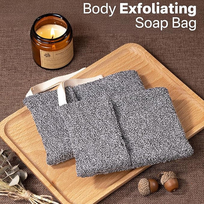 Yiclick Soap Bag 2 Pack, Bar Soap Pouch, Soap Saver Bag, Exfoliating Mesh Soap Bag for Shower, Soap Bags for Soap Bars, Soap Bar Loofah Pouch, Soap Travel Case Dishes Box Container for Men Women
