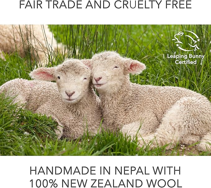 Friendsheep Wool Dryer Balls, Organic Reusable Fabric Softener Alternative for Laundry, Handmade, Fair Trade, Hypoallergenic, Eco-Friendly, Plastic-Free (6 Pack XL – Panda)