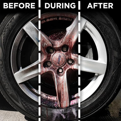 ESOTERIC Wheel Cleaner, Effective Iron Removing Wheel Cleaner, Safe & Versatile Brake Cleaner for Alloy, Chrome, Aluminum, Steel Wheels, Iron Remover, Best Car Detailing Supplies