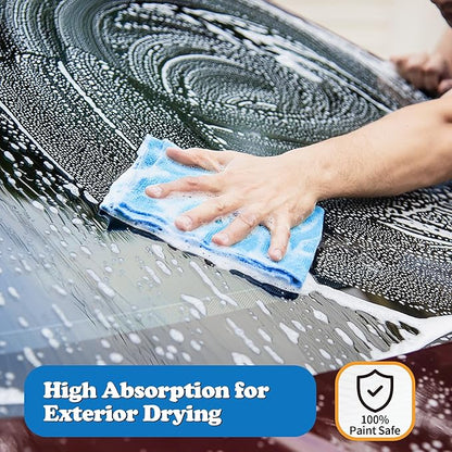 FIXSMITH Shop Towels, Pack of 150, Microfiber Cleaning Cloth Bulk, Microfiber Towels for Cars, Lint Free, Scratch-Free Cleaning Rags for Housekeeping, 11.5 x 11.5 inch