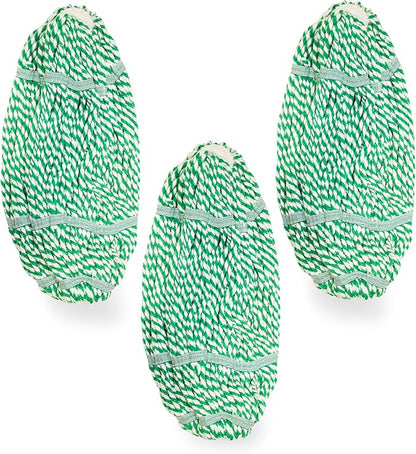 Libman Tornado Mop Refill, Direct Replacement Head for Libman Self Wringing Twist Mop, Cotton, Machine Washable, 3 Pack