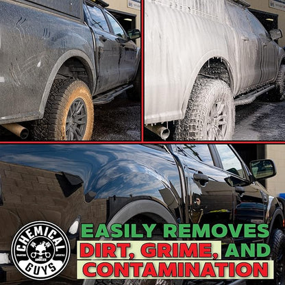 Chemical Guys Car Wash Soap for Foam Cannon or Bucket, Watermelon Snow Foam Car Wash Soap for Trucks, Motorcycles, RVs & More, Super Suds, Watermelon Scent - 128 oz (1 Gallon)