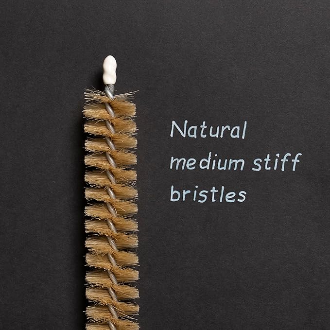 KONEX 45" Dryer Vent Cleaner Brush Flexible Lint Trap Cleaning Tool with Horsehair Bristles